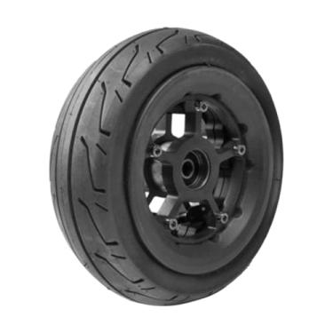 Imagem de oshhni Cubo de Roda para Scooter, Peças de Substituição, de Amortecimento, Instalação para Adultos, Roda dianteira preta