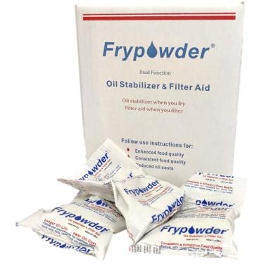Imagem de MirOil Auxiliar De Filtro Estabilizador Óleo Em Pó Para Fritura P32B, Pacote Com 32 Porções Tamanho B (240 Ml Cada), Economizador Cozinha Fritadeira, Remove Depósitos Carbono