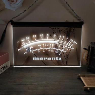 Imagem de Sinal De Néon LED Com Escultura 3D Marantz Peak VU dB Arte De Parede P