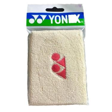 Imagem de Munhequeira Yonex Grande Bege Com 01 Unidade