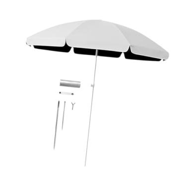 Imagem de Ｂｅｓｇａ Guarda- portátil de 5,6 pés com nervuras resistentes, cobertura para ao ar livre, guarda- de mercado para jogos esportivos ao ar, Branco