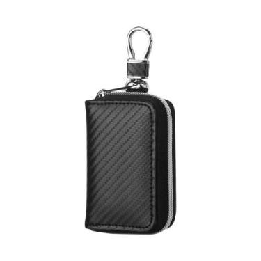 Imagem de Bloqueador De Sinal De Chave De Carro Com Bloqueio RFID, Bolsa Faraday