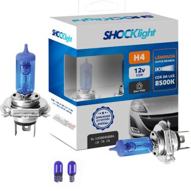 Imagem de Kit Lâmpadas super brancas com  2 Pares H1, 1 par H3, 2 pares H4, 2 pares H7, 1 par HB3, 2 pares HB4, e 2 pares H11.