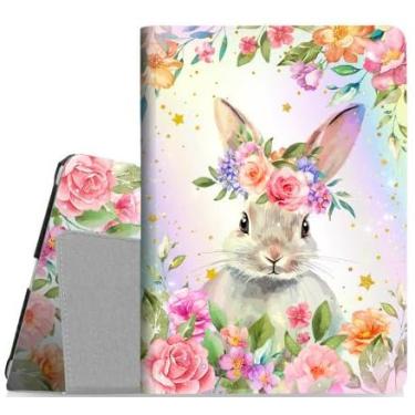 Imagem de Lokigo Capa para iPad Air de 11 polegadas M3/M2 (2025/2024), iPad Air 5ª/4ª geração (2022/2020) 10,9 polegadas, construída com porta-lápis, capa protetora inteligente para Air 5/4, lindas flores de