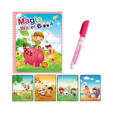 Imagem de Livro De Desenho Mágico Reutilizável Com Água Para Crianças, Brinquedo
