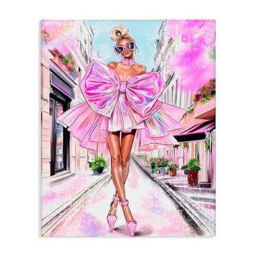 Imagem de Stupell Industries Fashionista in Big City Canvas Wall Art design por Jess Stempel, 20 x 16