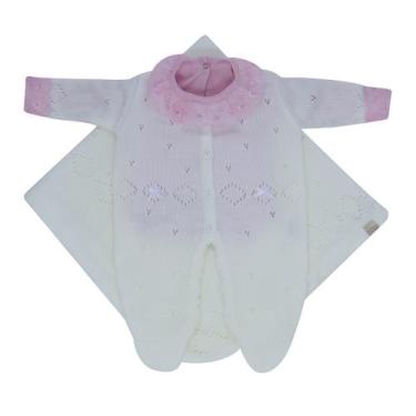 Imagem de Kit Maternidade Links e Body com Gola e Punho de Renda Rosa - Kowak, B