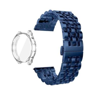Imagem de Pulseira De Aço Inoxidável Para Samsung Galaxy Watch 40 44mm Com Prote