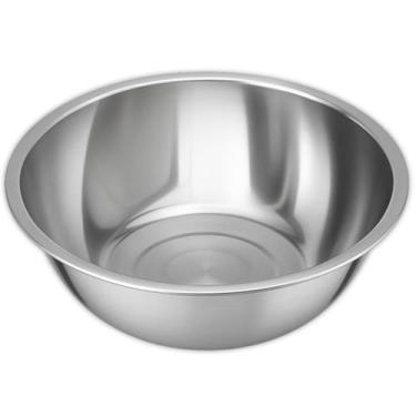 Imagem de Bacia Tigela Bowl de Inox Pequena Redonda 35cm 5 Litros Cozinha Uny Ho