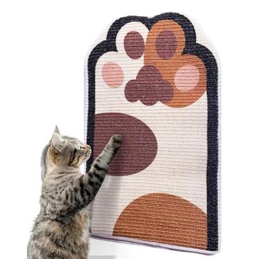 Imagem de Lukamoo Almofada para arranhar gatos, arranhador de parede para gatos internos (médio (61 x 40 cm) (Calico)