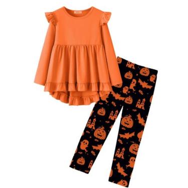 Imagem de Conjunto de pulôver de manga comprida de duas peças da Girls Outfit Ye