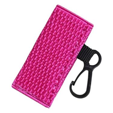 Imagem de Capa protetora de óleo labial portátil, suporte de protetor labial, chaveiro colorido, capa protetora de óleo labial portátil para, Rosa choque, Refer to description, Unissex