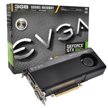 Imagem de EVGA Placa de vídeo GeForce GTX 660Ti SUPERCLOCKED+ 3072MB GDDR5 DVI-I, DVI-D, HDMI, DP, SLI (03G-P4-3663-KR) 03G-P4-3663-KR