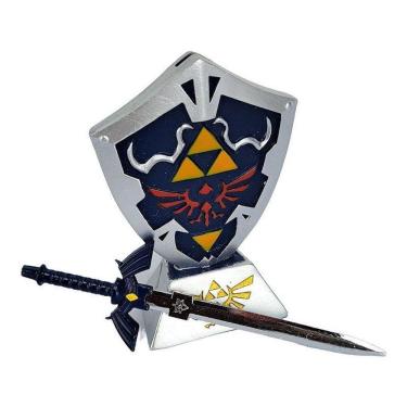 Imagem de Espada E Escudo Zelda Com Suporte De Mesa Abridor De Carta