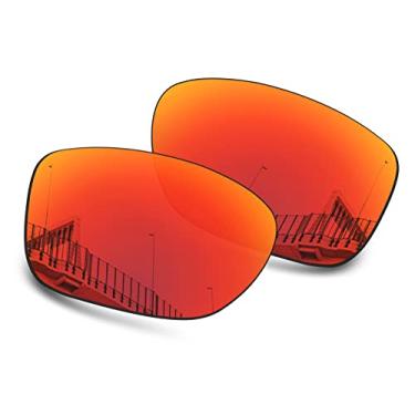 Imagem de Well-aimed Lentes de reposição polarizadas de 1,5 mm para óculos de sol Oakley Holston OO9334, antiarranhões, resistentes a impactos, Irídio vermelho polarizado - 1,5 mm, One Size