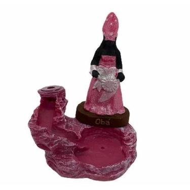 Imagem de Incensário Cascata Obá 12 Cm Resina Rosa - Lua Mística - 100% Original