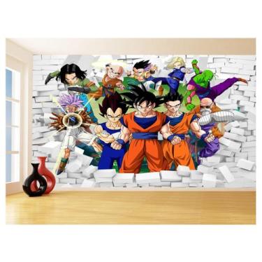 Imagem de Papel De Parede 3D Dragon Ball Goku Vegeta Anime 3,5M Dbz25 - Você Dec