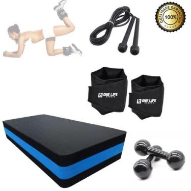 Imagem de Kit Aeróbico Caneleira 4 Kg + Step 10Cm + Halter 3Kg +Corda - Infinity
