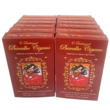 Imagem de Kit C/12 O Tradicional Baralho Cigano 36 Cartas Plastificado - Bialluz