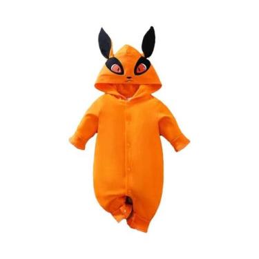 Imagem de Macacão De Algodão Para Bebê Recém-Nascido Com Manga Longa Estilo Capa