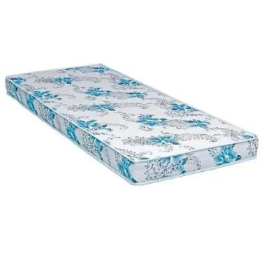 Imagem de Colchão Dream Soft 78x188 Solteiro Espuma D20 Ortobom Cor Branco/azul,