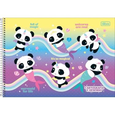 Imagem de Caderno de Desenho Lovely Friend TILIBRA - 80 Folhas (Sereias)