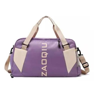 Imagem de Bolsa Feminina Academia Treino Esportes Transversal lilás - M3M