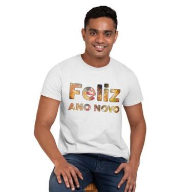 Imagem de Camiseta Feliz Ano Novo Réveillon Branca - Del France, PP