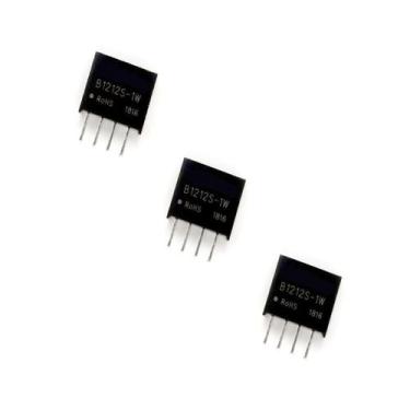 Imagem de Kit 3 Conversor Isolador Fonte 12v B1212s-1w Sip-4 Isolador - ATMX