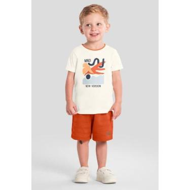 Imagem de Conjunto infantil menino estampado Mundi, 2, Natural