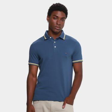 Imagem de Camisa Polo Tommy Hilfiger Tipped Slim Fit Masculina-Masculino
