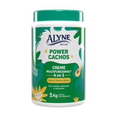 Imagem de Creme Multifuncional Power Cachos Alyne Hair Care 1kg Hidratação e Def