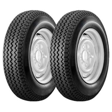 Imagem de Kit 2 Pneus De Brasilia Aro 14 Maggion 5.90-14 Panda 4 Lonas Agrícola