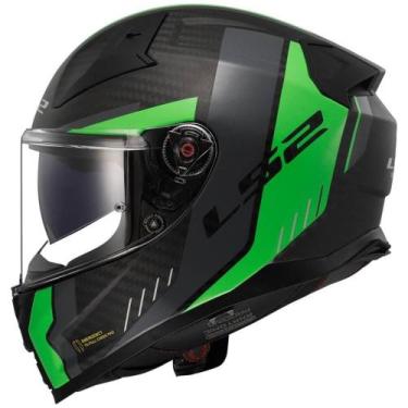 Imagem de Capacete LS2 FF811 Vector II C Grid, 60, Preto/Verde