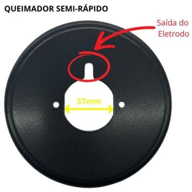 Imagem de Base Suporte da Trempe Fosco Semi Rápido Cooktop Fischer Platinium