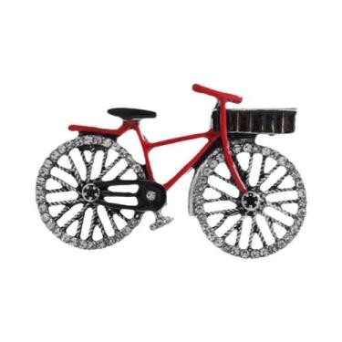 Imagem de Broche De Bicicleta Unissex Feminino Com Strass E Esmalte Para Festas 