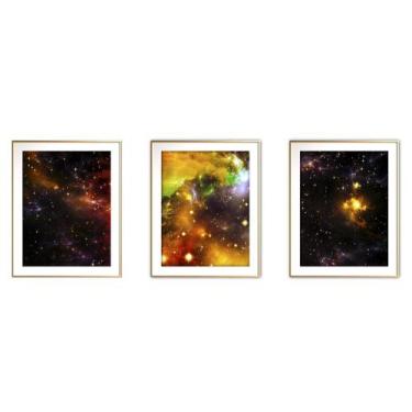 Imagem de Quadro Arte Canvas 55X110 Universo Colorido Mod 44 - Crie Life