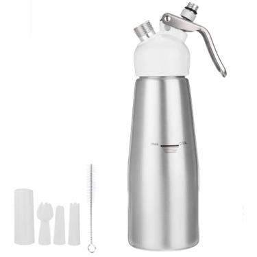 Imagem de Garrafa Sifão Chantilly Profissional Para Cozinha Padeiro Confeitaria Uso Diário Standart 500ml Prata