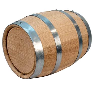 Imagem de Barril de carvalho de 1 galão - barril de vinho de uísque de madeira (5 litros) - Para o cervejeiro doméstico, destilador de álcool, vinicultor - Barris de carvalho americano para envelhecimento de