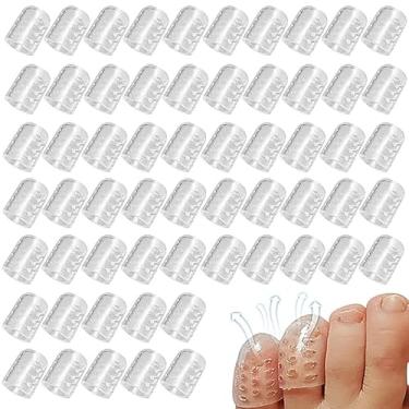 Imagem de SUBANG 60 peças protetoras de silicone antifricção para os dedos respiráveis protetores de dedos macias e transparentes para homens e mulheres fornecem alívio de calos e bolhas de calo