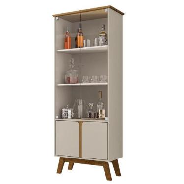 Imagem de Cristaleira Para Sala De Jantar Com 04 Portas Madri B02 Off White Cina