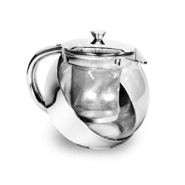 Imagem de Bule para chá em vidro e inox com infusor 700ml 5507kh - Kehome