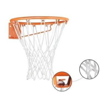 Imagem de Aro De Basquete Cesta Tamanho Oficial Basquete Aço Carbono 45Cm Com Re