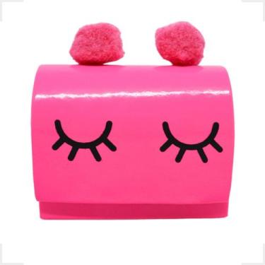 Imagem de Bolsa Infantil Clutch Pompom Rosa Menina Delicada Alça Corrente Blogue