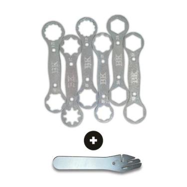 Imagem de Kit 12 Chaves Para Suspensão de Bike + Chave Desbaste - BK PARTS