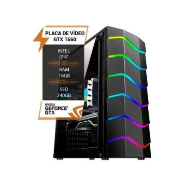 Imagem de Pc Gamer I7 4 Memória 16Gb Ddr3 Gtx 1660 Ssd 240Gb - Wj Info