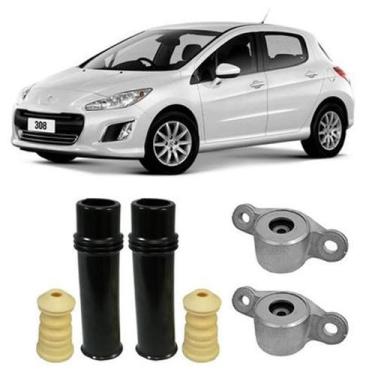 Imagem de Par Kit Batente Amortecedor Traseiro Peugeot 308 2017 18 19 - Auto Fle