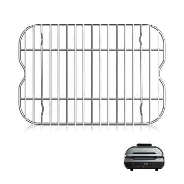 Imagem de WEBROIL Acessórios para Ninja Foodi FG551 Smart XL Churrasqueira interna com fritura a ar, aço inoxidável, churrasqueira vaporizadora, peça de substituição para Ninja 29 cm x 19 cm
