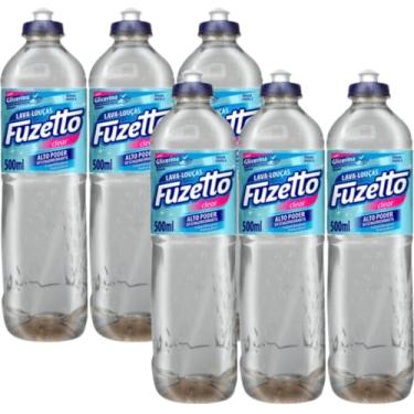 Imagem de Detergente Lava Louça 500ml Fuzetto Kit com 6unidades (6x500ml) (Clear)