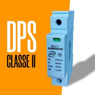 Imagem de DPS 45kA 275V Monopolar Classe 2 Protetor Surtos Embrastec